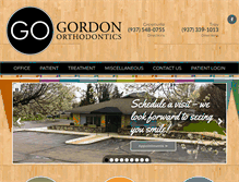 Tablet Screenshot of gordonorthodontics.com